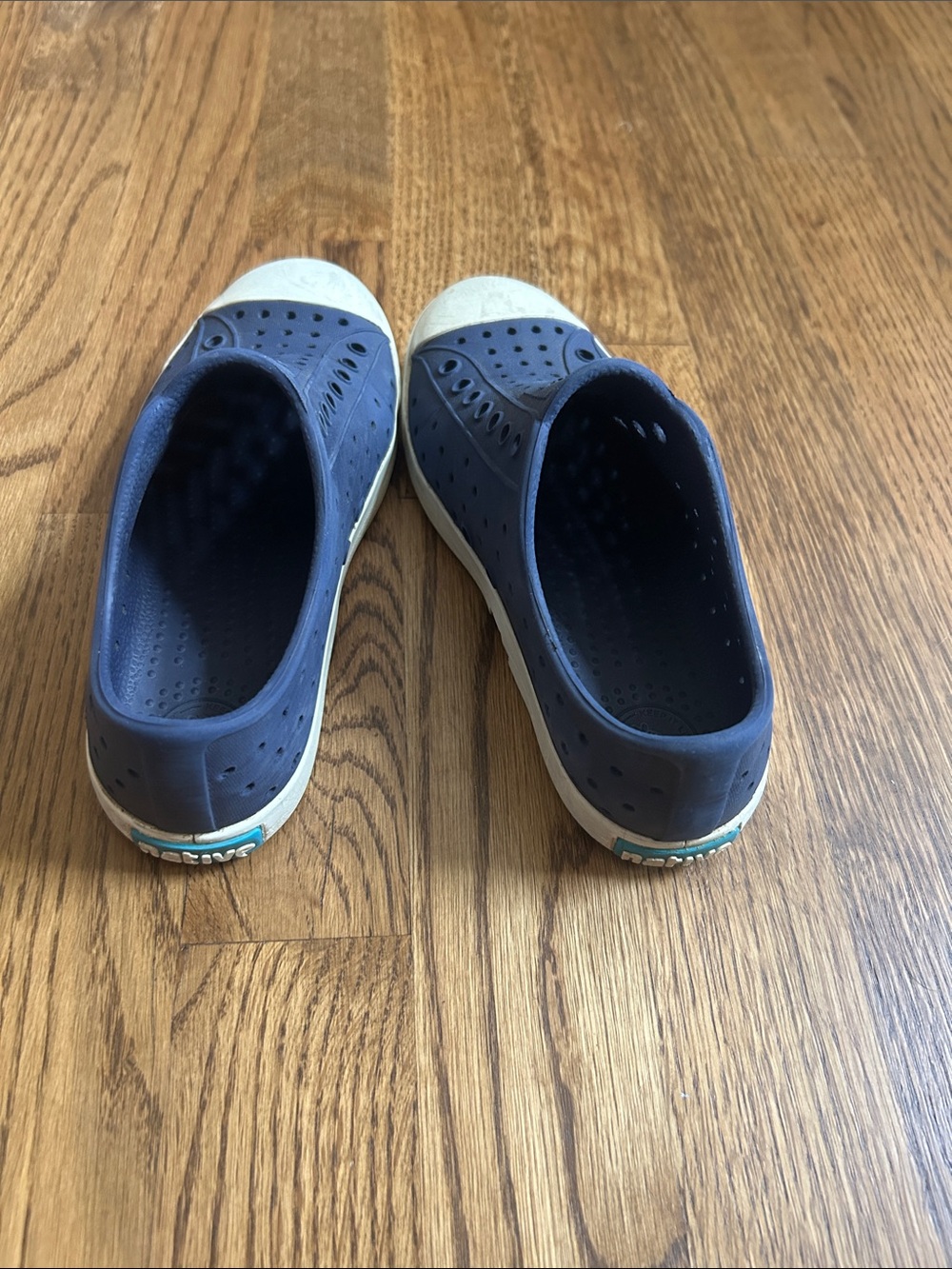 Native Kids Navy and White Slip-On Water Shoes